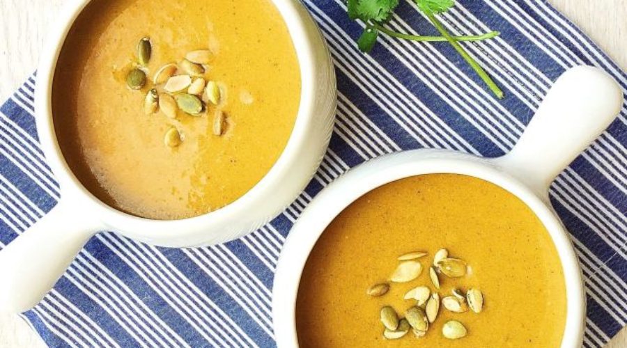 Pumpkin Coconut Curry Soup